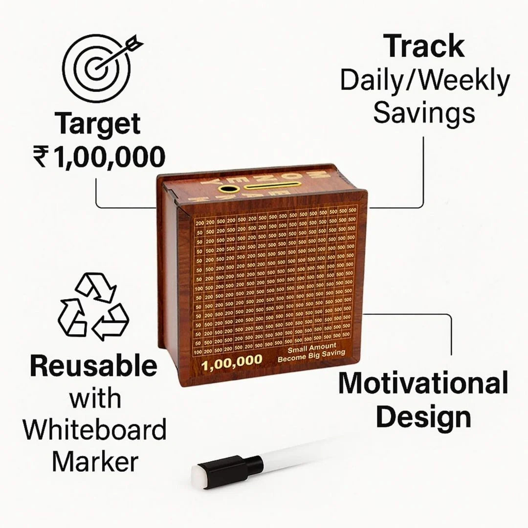 Savings Challenge Piggy Bank