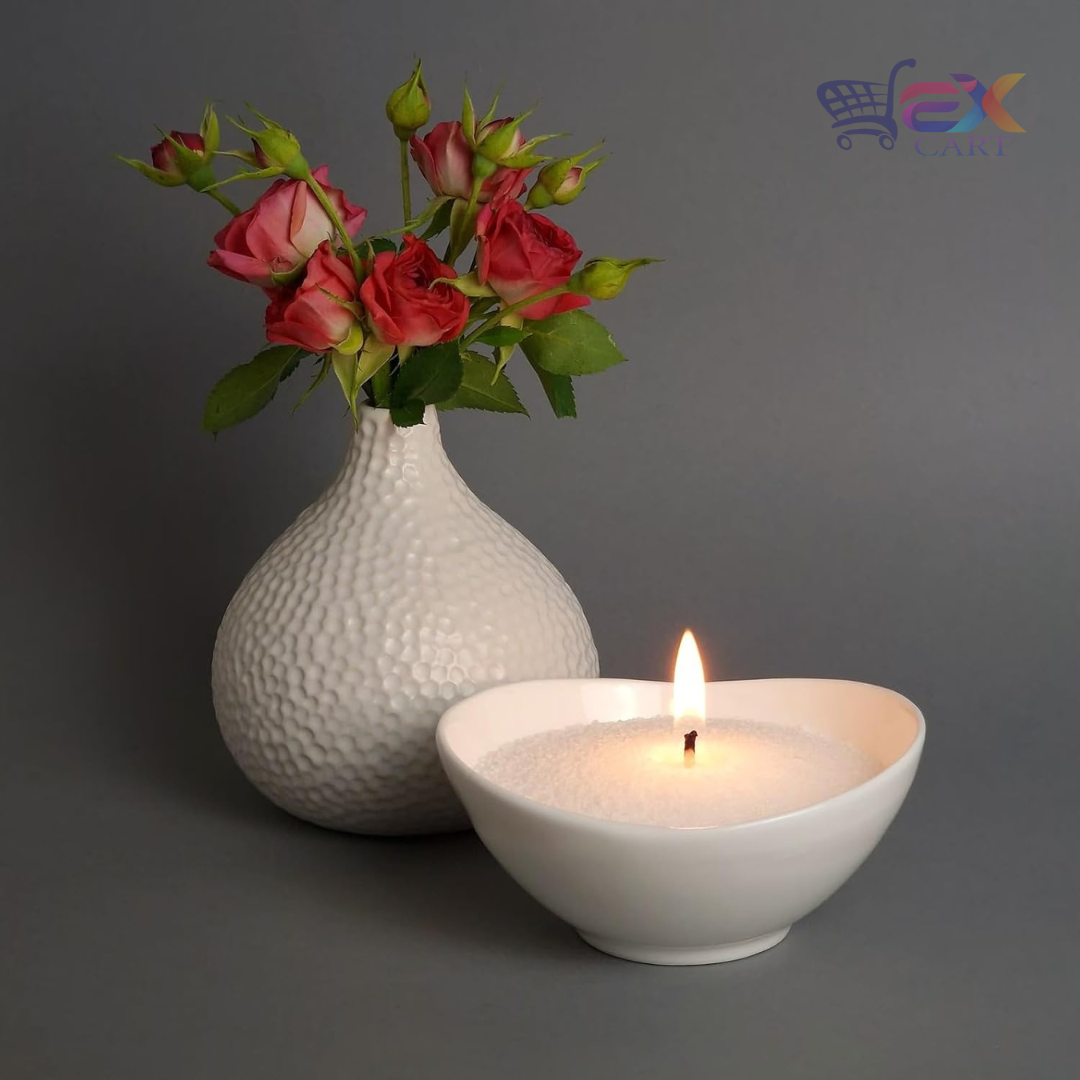Pearl Soy Wax for Custom Candles 200gram + 50 Wicks