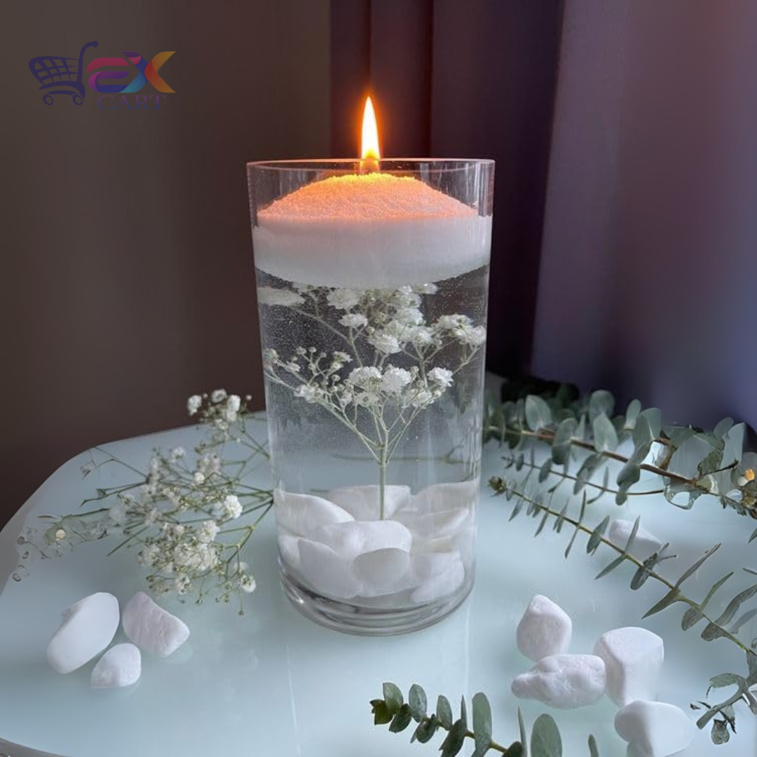 Pearl Soy Wax for Custom Candles 200gram + 50 Wicks