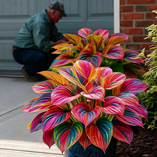 Multicolor Hosta Seeds + 100 Grams Organic Potmix Free