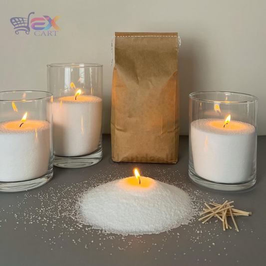 Pearl Soy Wax for Custom Candles 200gram + 50 Wicks