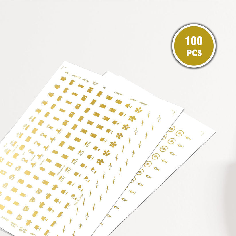 Gold Switch Stickers