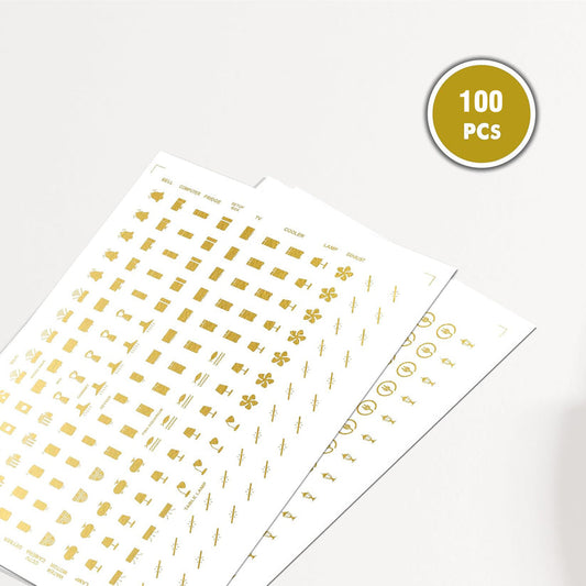 Gold Switch Stickers