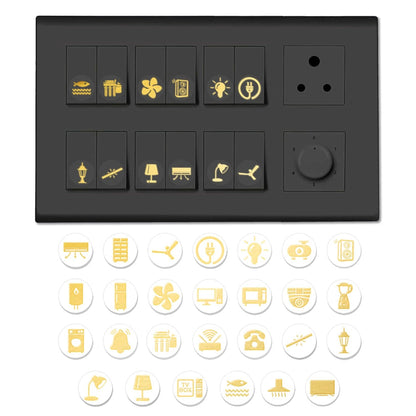 Gold Switch Stickers