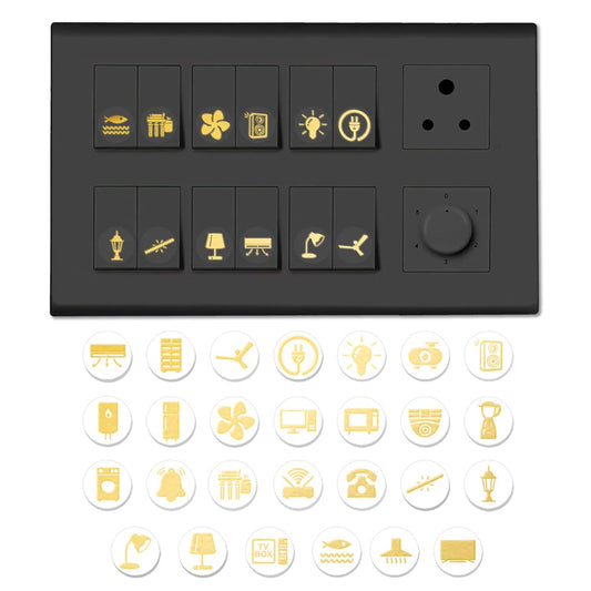 Gold Switch Stickers